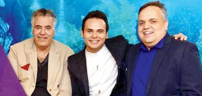 With Abu Jani and Sandeep Khosla
