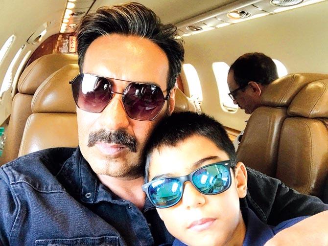 Ajay Devgn with son Yug
