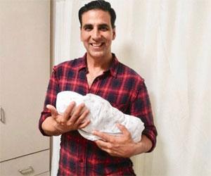 Akshay Kumar shares first glimpse of Asin and Rahul's baby, congratulates them