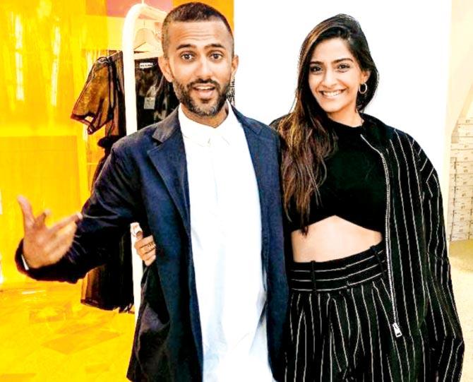 Anand Ahuja and Sonam Kapoor. Pic/Instagram