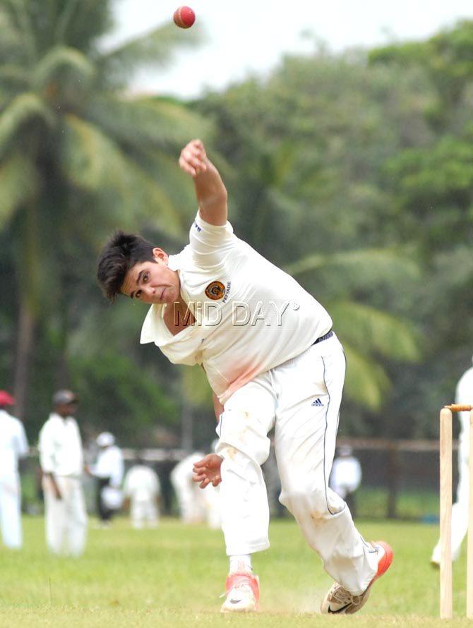 Arjun Tendulkar. Pic/Shadab Khan