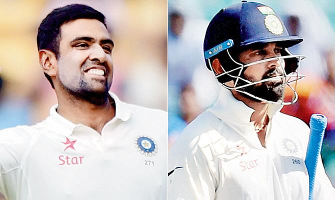 R Ashwin (left) and Murali Vijay will turn up for Tamil Nadu against Andhra