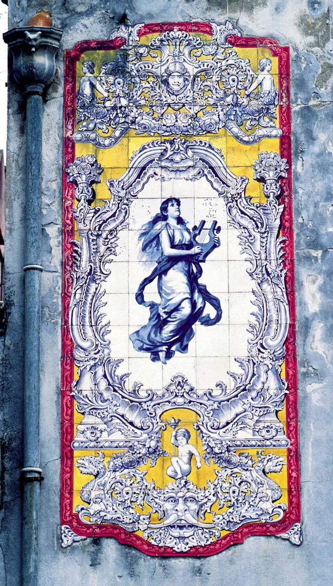 Marvel at azulejos similar to these artworks from Portugal