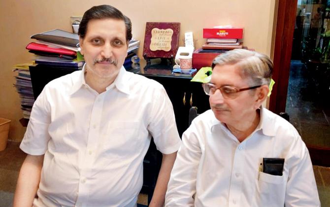 BPP chairman Yezdi Desai and  engineer Jamshed Sukhadwalla