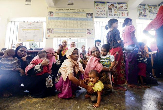 Rohingya refugees Pic/AFP