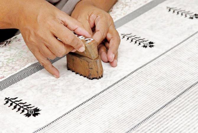 Block-printing can also be therapeutic