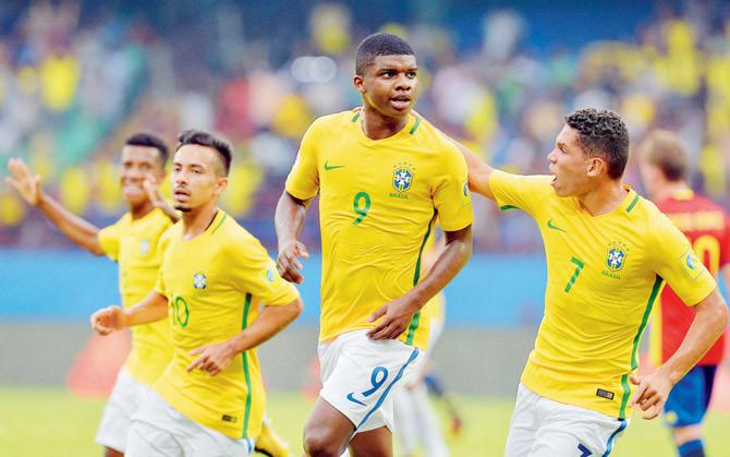 Brazil are unbeaten in the FIFA U-17 World Cup. Pic/AFP