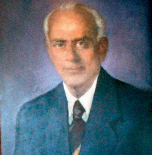 A painting of Colonel CK Nayudu in a hall named after him at the Cricket Club of India, Churchgate