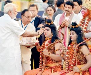 Ravana face-plants before Narendra Modi's arrival