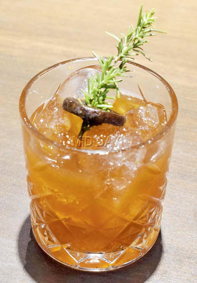 Rosemary Rum Old-Fashioned