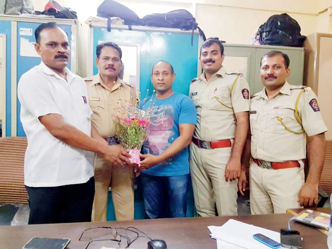 Jigar Prajapati was honoured for his brave act
