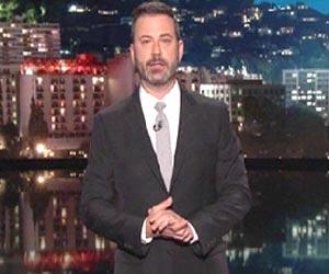 Jimmy Kimmel chokes up while speaking about Las Vegas shooting