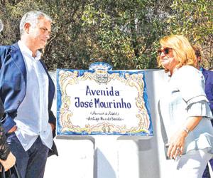 Jose Mourinho inaugurates avenue named after him in Portugal
