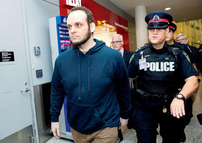 Joshua Boyle and his family (below) was rescued by Pakistani troops near Afghan border