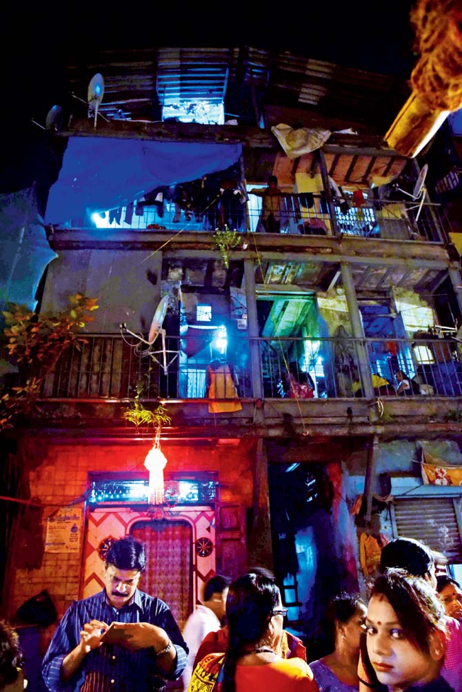 A decorated tenement in Kamathipura