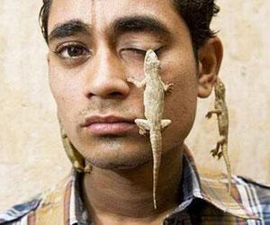 Freaky! Meet the 'lizard man' of India
