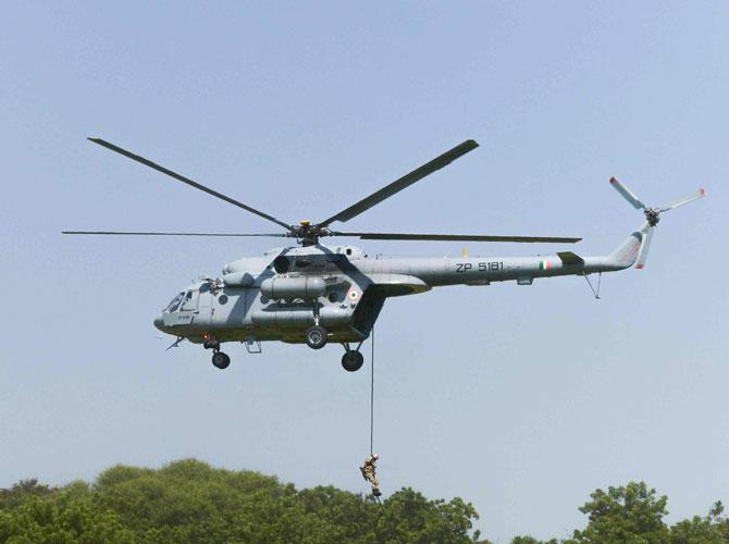 IAF chopper crashes in Arunachal, five dead