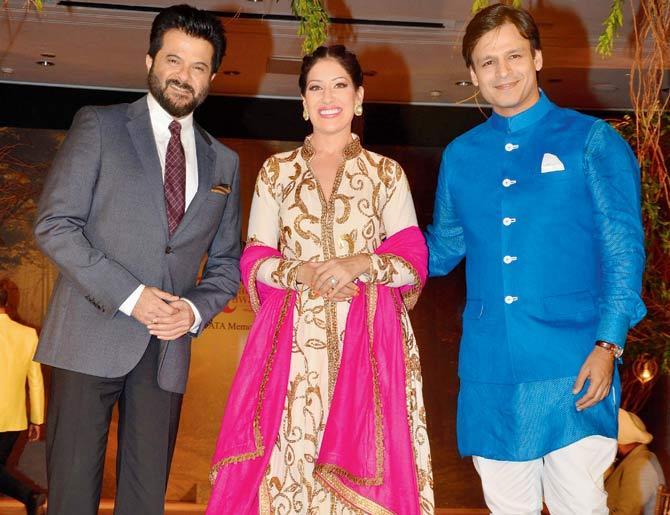 Anil Kapoor, Maheka Mirpuri and Vivek Oberoi at last year’s gala