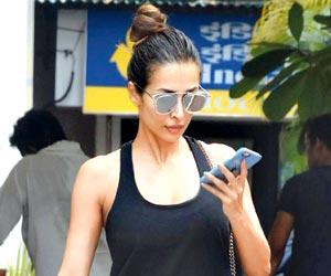 Malaika Arora shows off her toned legs in shorts