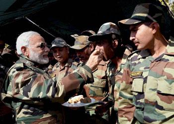 Prime Minister celebrates Diwali with soldiers at LoC