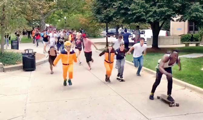 Naruto Run events in the US