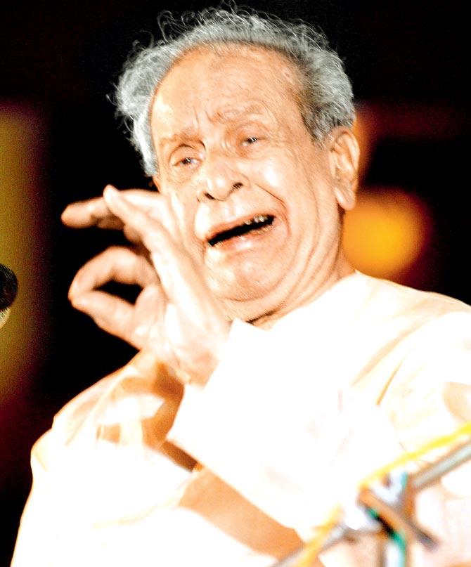 The late Hindustani classical vocalist, Pandit Bhimsen Joshi