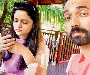 Ajinkya Rahane's wife Radhika is 'busy with her phone' even on holiday