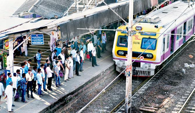 New infrastructure at the station is limited to the north end, but the real need is at the south end, encroached by slums. Pics/Bipin Kokate