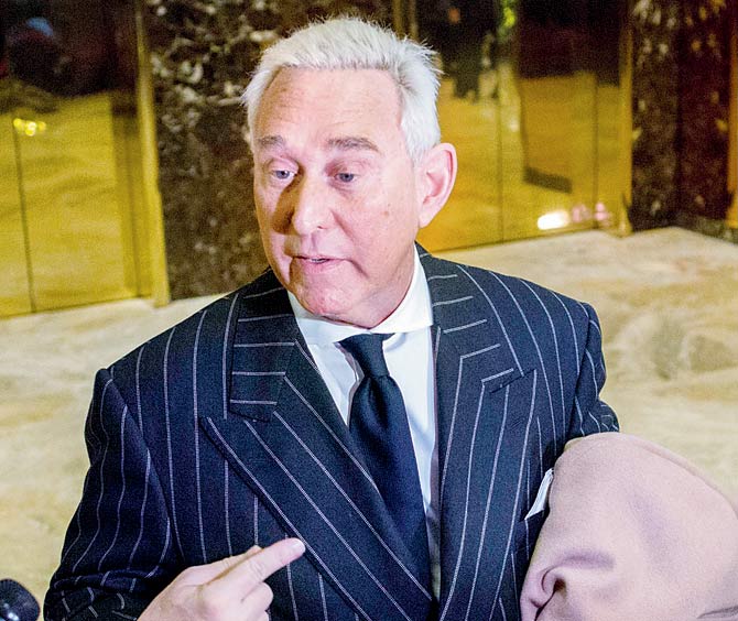 Roger Stone. Pic/AFP
