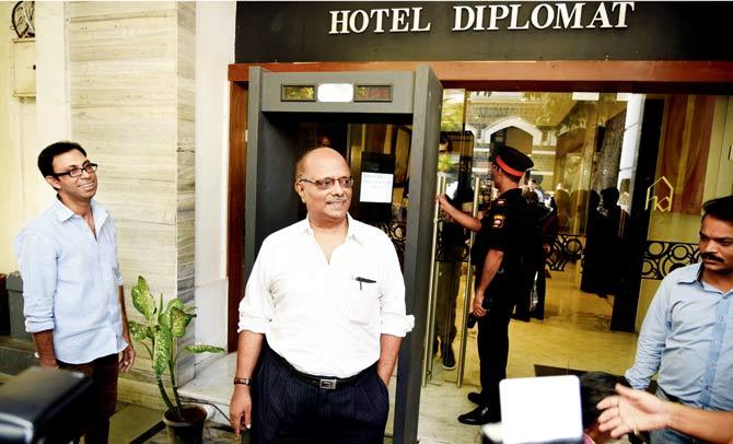 S Balakrishnan at Hotel Diplomat, Colaba, on December 9, 2015