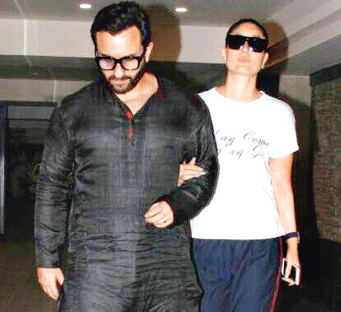 Saif Ali Khan with wife Kareena Kapoor