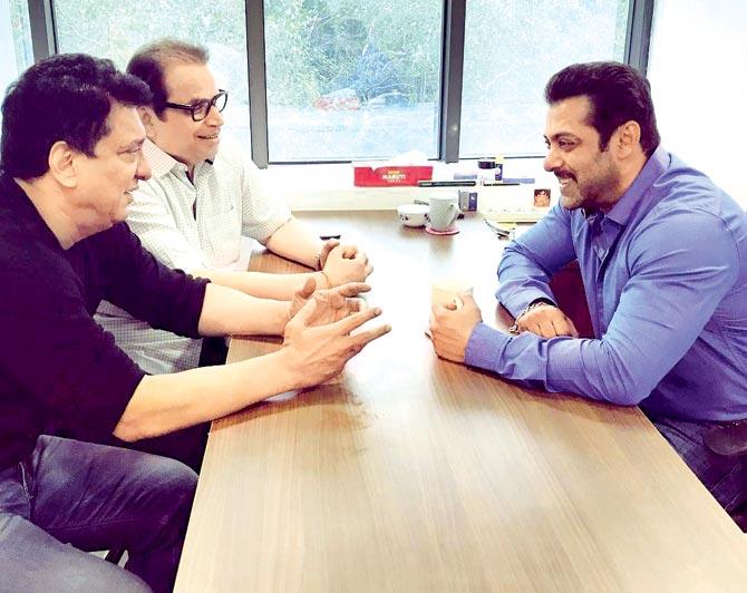  Salman Khan, Sajid Nadiadwala and Ramesh Taurani