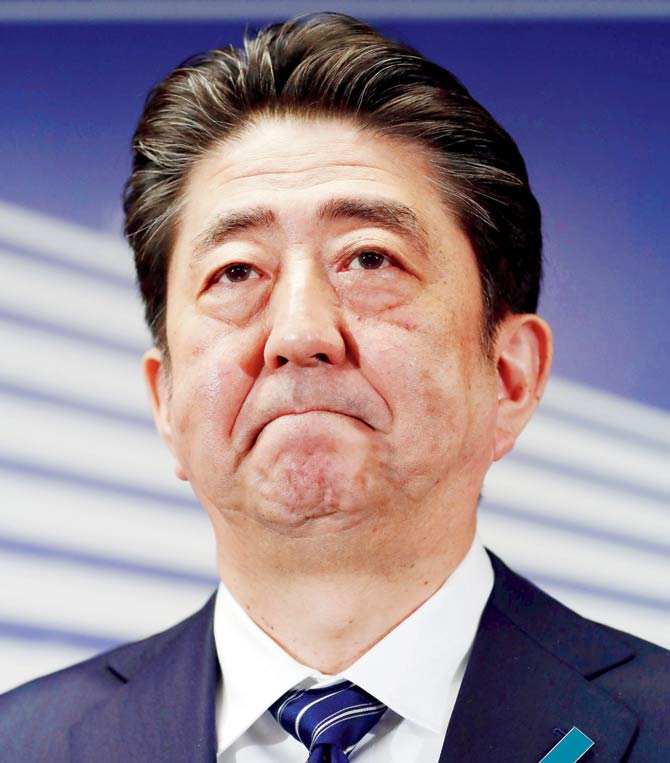 Shinzo Abe. Pic/AFP