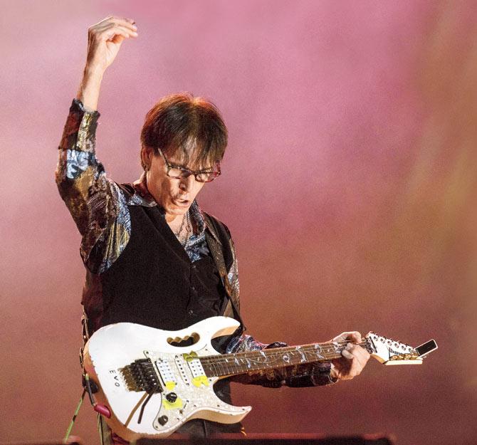 Steve Vai at 2015 Rock in Rio concert. Pic/Getty images