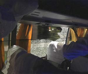 Two arrested for the stone throwing on Australian cricket team bus in Assam