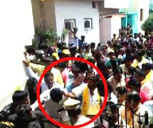 Caught on cam: TDP MLA Balakrishna slaps supporter during election campaign
