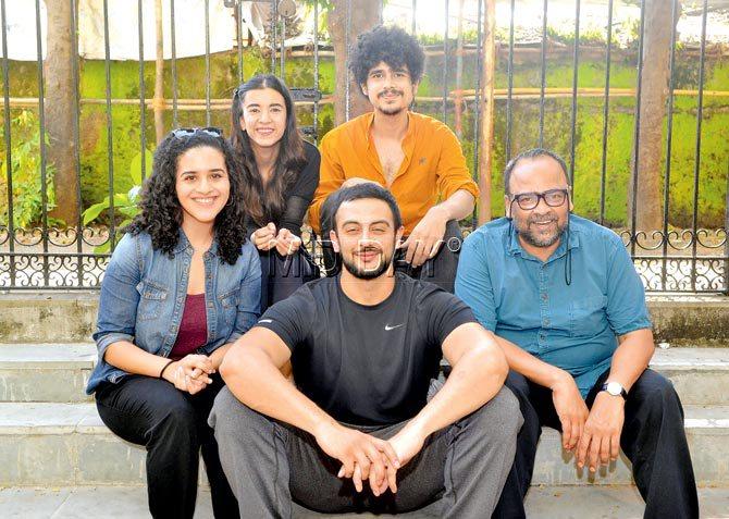 From left, clockwise: Meher Mistry, Saba Azad, Imaad Shah, 