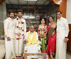 Vikram's daughter Akshita gets married to M Karunanidhi's great-grandson