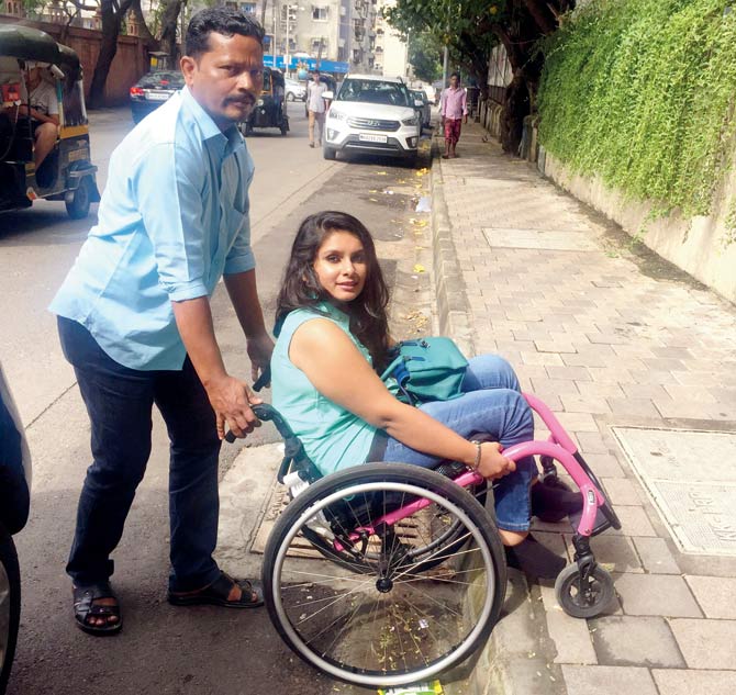 Virali Modi said that she has to be carried into most restaurants, since they do not have ramps