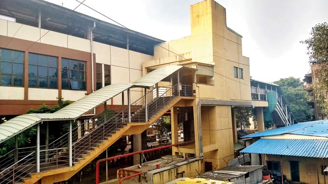 The new Monorail station, set to be opened soon, outside the Wadala suburban station
