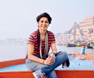 Ex-India women's cricketer Anjum Chopra takes a boat ride across Ganges