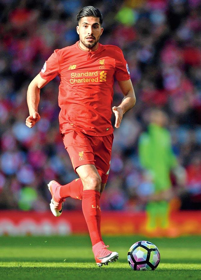 Emre Can has made five starts for Liverpool in this season. Pic/AFP
