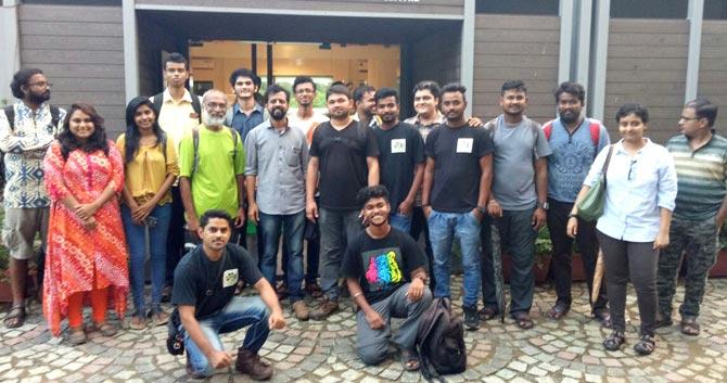 The group after a workshop 