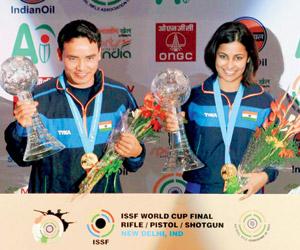 ISSF World Cup: India shooters Jitu Rai and Heena Sidhu clinch gold