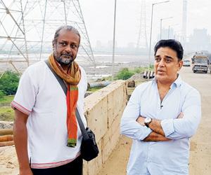 Twitter politics over, Kamal Hassan visits Ennore Creek