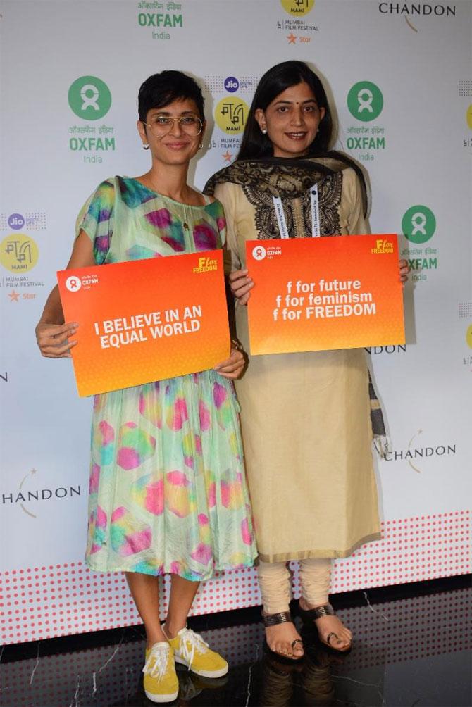 Kiran Rao and Rina Soni, Director, Oxfam India