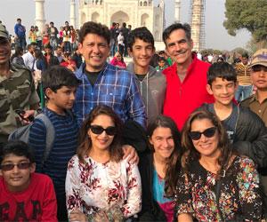 Madhuri Dixit visits Taj Mahal with family, see photo