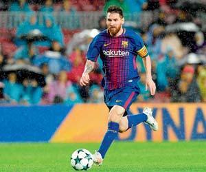 Lionel Messi scores century of Euro goals as Barcelona win