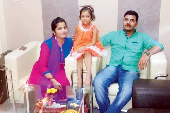 Ashish Shukla with his family