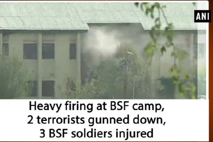 Heavy firing at BSF camp, 2 terrorists gunned down, 3 BSF soldiers injured